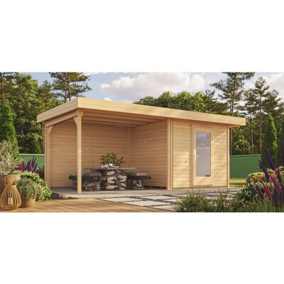 OBI Outdoor Living Holz-Gartenhaus Florenz Flachdach Unbehandelt 530 cm x 314 cm OBI Outdoor Living Holz-Gartenhaus Florenz Flachdach Unbehandelt 530 cm x 314 cm