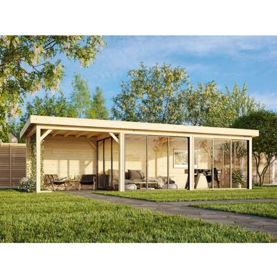 Palmako Pavillon Lenna Set 418 Slide 876 x 300 cm Lackiert Weiß FSC® Palmako Pavillon Lenna Set 418 Slide 876 x 300 cm Lackiert Weiß FSC®