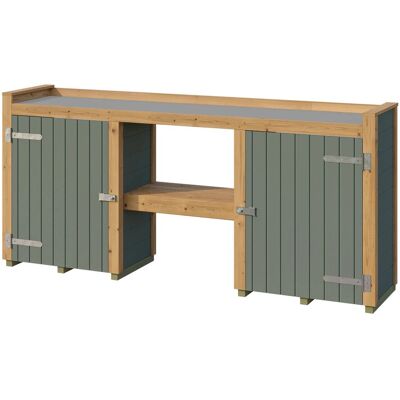 Weka Pflanztisch Killarney 235 cm Grau-Grün/Eiche Weka Pflanztisch Killarney 235 cm Grau-Grün/Eiche