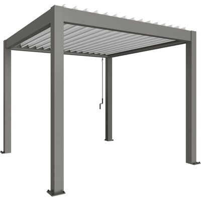 Biohort Pergola 3 m x 3 m Quarzgrau-Metallic/Weiß Biohort Pergola 3 m x 3 m Quarzgrau-Metallic/Weiß