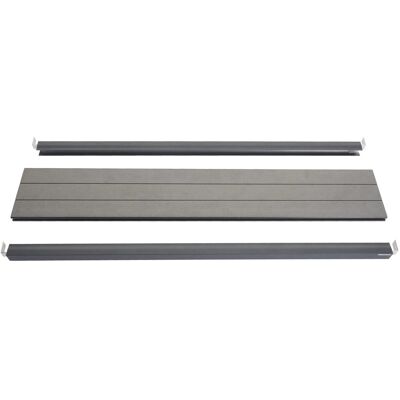 MCW Abschluss-Set für WPC-Sichtschutz Savoie Abschlussprofil Windschutz WPC-Pfosten 90cm Grau MCW Abschluss-Set für WPC-Sichtschutz Savoie Abschlussprofil Windschutz WPC-Pfosten 90cm Grau