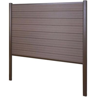 MCW WPC-Sichtschutz Savoie Zaun Windschutz Alu-Pfosten Zum Einbetonieren - Basiselement 190cm Braun MCW WPC-Sichtschutz Savoie Zaun Windschutz Alu-Pfosten Zum Einbetonieren - Basiselement 190cm Braun