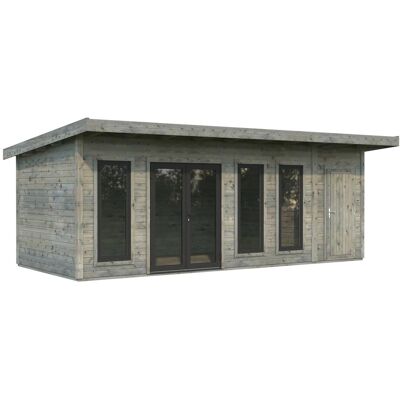 Palmako Holz-Gartenhaus Aurelia Pultdach Tauchgrundiert 670 cm x 300 cm 19,2 m² Palmako Holz-Gartenhaus Aurelia Pultdach Tauchgrundiert 670 cm x 300 cm 19,2 m²
