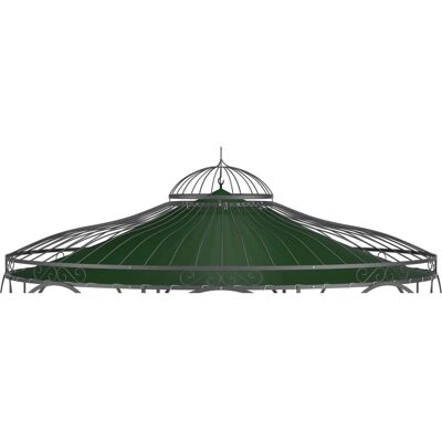 Eleo Sonnensegel Florenz Ø 370 cm für Pavillon Florenz Dunkelgrün Eleo Sonnensegel Florenz Ø 370 cm für Pavillon Florenz Dunkelgrün