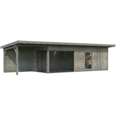 Palmako Holz-Gartenhaus Andrea Slide Pultdach Tauchgrundiert 1060 cm x 300 cm Palmako Holz-Gartenhaus Andrea Slide Pultdach Tauchgrundiert 1060 cm x 300 cm