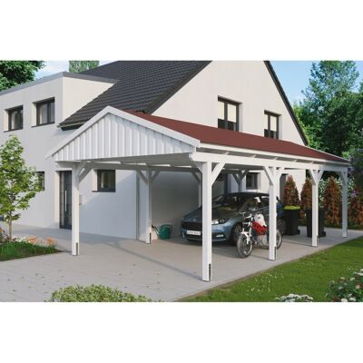 SKANHOLZ - Fichtelberg - Weiß - 423x808 cm - Carport SKANHOLZ - Fichtelberg - Weiß - 423x808 cm - Carport