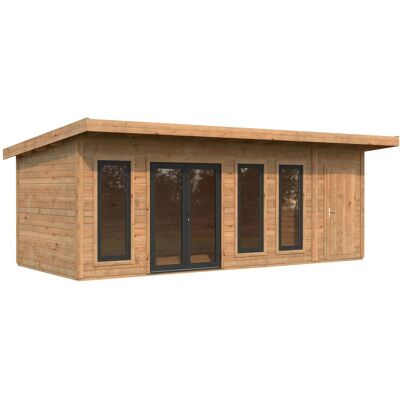 Palmako Holz-Gartenhaus Aurelia Pultdach Tauchgrundiert 670 cm x 300 cm 19,2 m² Palmako Holz-Gartenhaus Aurelia Pultdach Tauchgrundiert 670 cm x 300 cm 19,2 m²