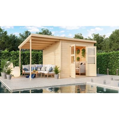 Karibu Holz-Gartenhaus Vellinge Natur Unbehandelt 238 cm x 240 cm Karibu Holz-Gartenhaus Vellinge Natur Unbehandelt 238 cm x 240 cm