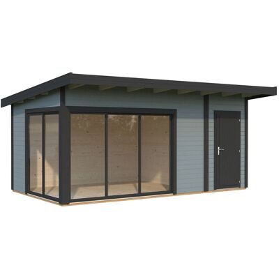 Palmako Holz-Gartenhaus Andrea Slide Plus Pultdach Lackiert 530 cm x 300 cm Palmako Holz-Gartenhaus Andrea Slide Plus Pultdach Lackiert 530 cm x 300 cm