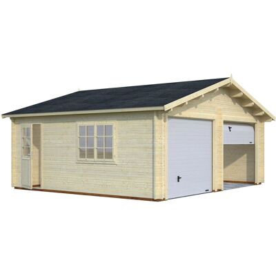 Palmako Holzgarage Roger 28,4 m² - Holzgarage mit Sektionaltor Palmako Holzgarage Roger 28,4 m² - Holzgarage mit Sektionaltor