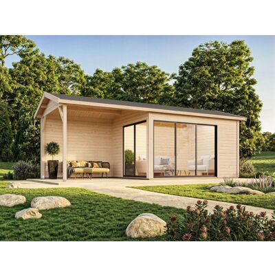 Palmako Gartenhaus Amanda Slide Plus 668 x 300 cm Hellbraun FSC® Palmako Gartenhaus Amanda Slide Plus 668 x 300 cm Hellbraun FSC®