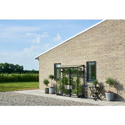 Halls Gewächshaus Qube Lean-to 2 Schwarz 1,2 m² Halls Gewächshaus Qube Lean-to 2 Schwarz 1,2 m²