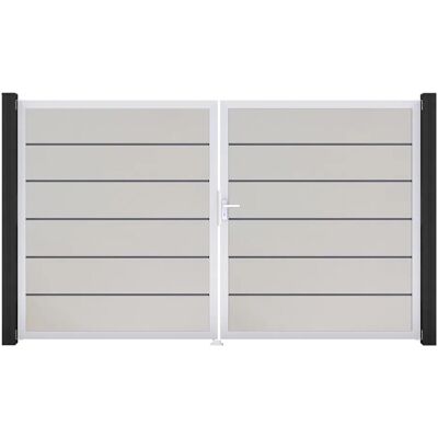 GroJa Tor 2-flg. Basicline Premium Weiß Rahmen EV1 306 cm x 180 cm DIN Rechts GroJa Tor 2-flg. Basicline Premium Weiß Rahmen EV1 306 cm x 180 cm DIN Rechts