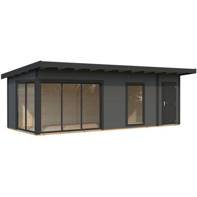 Palmako Holz-Gartenhaus Andrea Slide Plus Pultdach Lackiert 735 cm x 300 cm Palmako Holz-Gartenhaus Andrea Slide Plus Pultdach Lackiert 735 cm x 300 cm