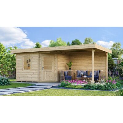 WEKA Gartenhaus 213B System 28mm Beige - Gartenhaus WEKA Gartenhaus 213B System 28mm Beige - Gartenhaus