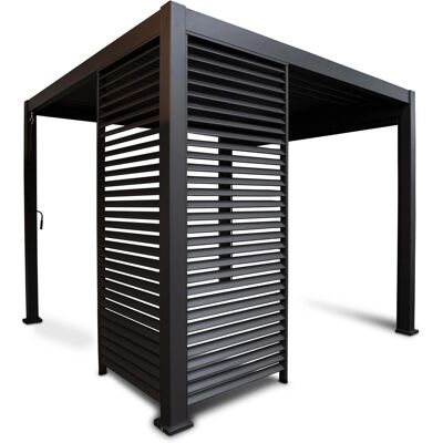 Leco Wand 123 cm Zur Lamellenpergola Deluxe Anthrazit Leco Wand 123 cm Zur Lamellenpergola Deluxe Anthrazit