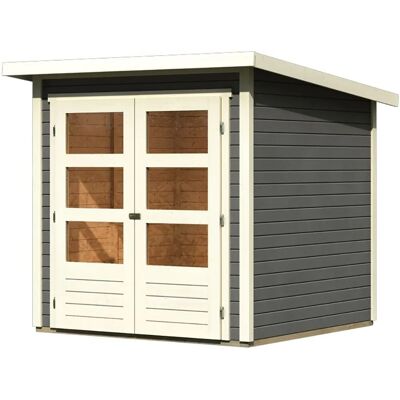 Karibu Holz-Gartenhaus Sitten - Pultdach Lackiert 182 cm x 182 cm Karibu Holz-Gartenhaus Sitten - Pultdach Lackiert 182 cm x 182 cm
