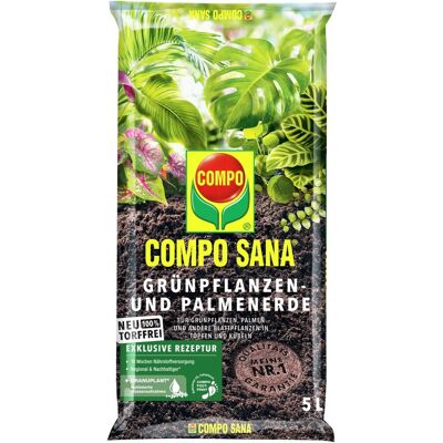 Compo Sana Grünpflanzen- und Palmenerde Torffrei 5 l Compo Sana Grünpflanzen- und Palmenerde Torffrei 5 l