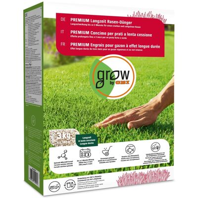 GROW by OBI OBI Premium Langzeit-Rasendünger 3 kg GROW by OBI OBI Premium Langzeit-Rasendünger 3 kg