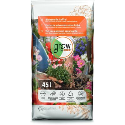 GROW by OBI Blumenerde Torffrei 2.295 l (51 x 45 l) 1 Palette GROW by OBI Blumenerde Torffrei 2.295 l (51 x 45 l) 1 Palette