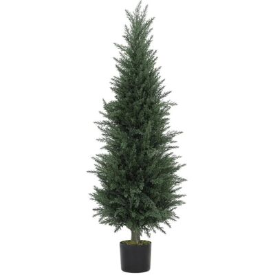 HOMCOM Künstliche Zypresse Groß 120 cm UV-beständig HOMCOM Künstliche Zypresse Groß 120 cm UV-beständig