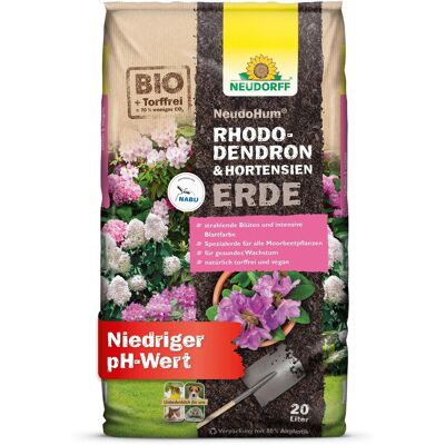 Neudorff NeudoHum Rhododendron- & HortensienErde 20 Ltr. torffrei Neudorff NeudoHum Rhododendron- & HortensienErde 20 Ltr. torffrei