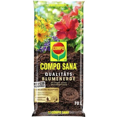 Compo Sana Qualitäts-Blumenerde torffrei 70 l Compo Sana Qualitäts-Blumenerde torffrei 70 l
