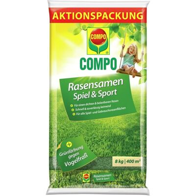Compo Rasensamen Spiel und Sport 8 kg für 400 m² Compo Rasensamen Spiel und Sport 8 kg für 400 m²