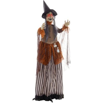 HOMCOM Halloween Decorations Polyester Stahl 60L x 18B x 183H cm Schwarz HOMCOM Halloween Decorations Polyester Stahl 60L x 18B x 183H cm Schwarz