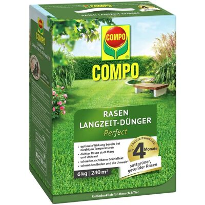 Compo Rasen Langzeit-Dünger Perfect 6 kg Compo Rasen Langzeit-Dünger Perfect 6 kg