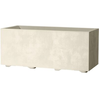 Deroma Pflanzkasten Millennium 59 cm x 25 cm x 25 cm Perlweiß Deroma Pflanzkasten Millennium 59 cm x 25 cm x 25 cm Perlweiß