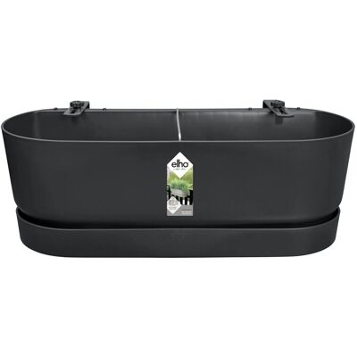Elho Übertopf Greenville Easy Balcony 19,4 cm x 52 cm Living Schwarz Elho Übertopf Greenville Easy Balcony 19,4 cm x 52 cm Living Schwarz