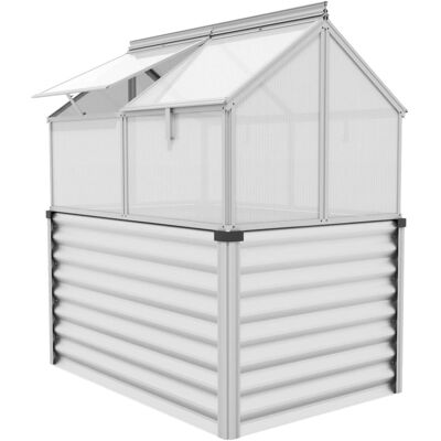 Vitavia Hochfrühbeet Gaia Jumbo HKP 4 mm Alu-Blank B 83 x T 122 x H 135 cm Vitavia Hochfrühbeet Gaia Jumbo HKP 4 mm Alu-Blank B 83 x T 122 x H 135 cm