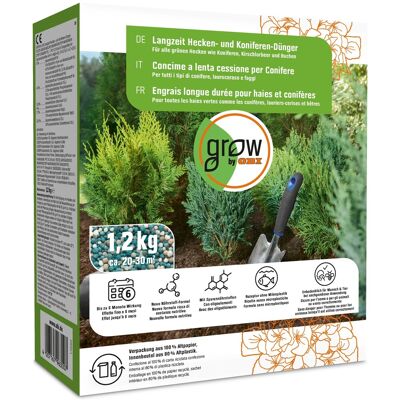 GROW by OBI Langzeit Hecken- und Koniferen-Dünger, 1,2 kg GROW by OBI Langzeit Hecken- und Koniferen-Dünger, 1,2 kg