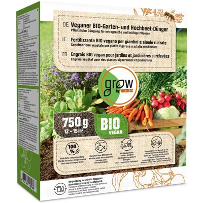 GROW by OBI Veganer Bio- Garten- und Hochbeetdünger, 750 g GROW by OBI Veganer Bio- Garten- und Hochbeetdünger, 750 g