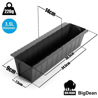 BigDean 10 Stück Paletten Blumenkästen Einsatz in Anthrazit Pflanzkasten zum Bepflanzen & Dekorieren Balkonkasten für Kräuter Blumen & Pflanzen BigDean 10 Stück Paletten Blumenkästen Einsatz in Anthrazit Pflanzkasten zum Bepflanzen & Dekorieren Balkonkasten für Kräuter Blumen & Pflanzen