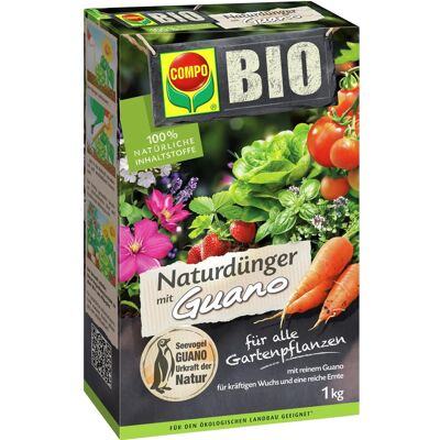 COMPO BIO Natürlicher Dünger Guano - 1kg für Garten COMPO BIO Natürlicher Dünger Guano - 1kg für Garten