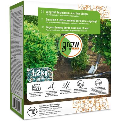 GROW by OBI Langzeit Buchsbaum- und Ilex-Dünger, 1,2 kg GROW by OBI Langzeit Buchsbaum- und Ilex-Dünger, 1,2 kg