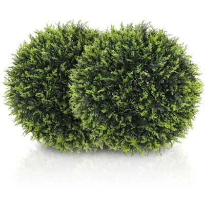 HOMCOM Kunstpflanze 2er-Set Kunststoff 45L x 45B x 45H cm HOMCOM Kunstpflanze 2er-Set Kunststoff 45L x 45B x 45H cm