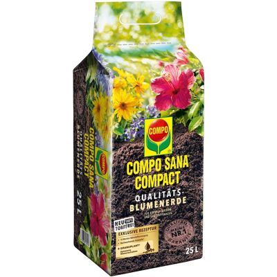 Compo Sana Compact Qualitäts-Blumenerde Torffrei 25 l Compo Sana Compact Qualitäts-Blumenerde Torffrei 25 l