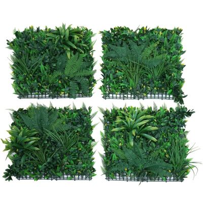 MCW Wandpaneel O94 In-/Outdoor 4x Je 50x50cm Pflanzen MCW Wandpaneel O94 In-/Outdoor 4x Je 50x50cm Pflanzen