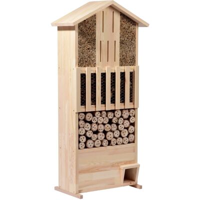 Dobar XXL Insektenhotel-Wand mit Igelhaus aus massivem Kiefernholz FSC® Dobar XXL Insektenhotel-Wand mit Igelhaus aus massivem Kiefernholz FSC®