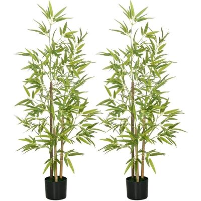 HOMCOM 2er Set Künstliche Bambus Groß 120 cm HOMCOM 2er Set Künstliche Bambus Groß 120 cm