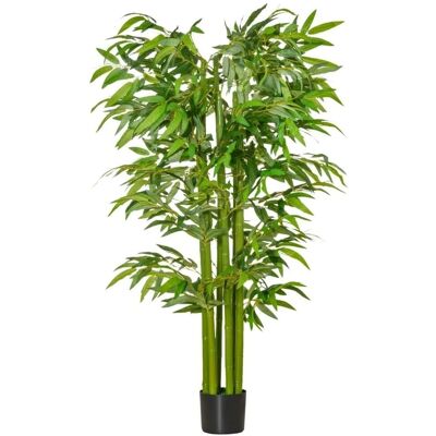 HOMCOM Künstliche Pflanzen 160 cm Bambus mit Kunststofftopf HOMCOM Künstliche Pflanzen 160 cm Bambus mit Kunststofftopf