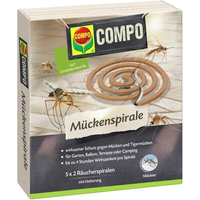 Compo Mückenspirale mit Halterung 10 Stück Compo Mückenspirale mit Halterung 10 Stück