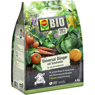 Compo Bio Universal Dünger mit Schafwolle 4 kg Compo Bio Universal Dünger mit Schafwolle 4 kg