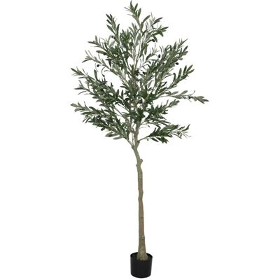 HOMCOM Künstlicher Olivenbaum Groß 180 cm Plastik Künstliche Pflanzen HOMCOM Künstlicher Olivenbaum Groß 180 cm Plastik Künstliche Pflanzen