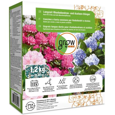 GROW by OBI Langzeit Rhododendron- und Azaleen-Dünger, 1,2 kg GROW by OBI Langzeit Rhododendron- und Azaleen-Dünger, 1,2 kg