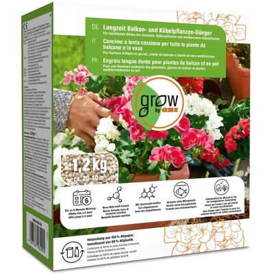 GROW by OBI Langzeit Balkon- und Kübelpflanzen-Dünger, 1,2 kg GROW by OBI Langzeit Balkon- und Kübelpflanzen-Dünger, 1,2 kg