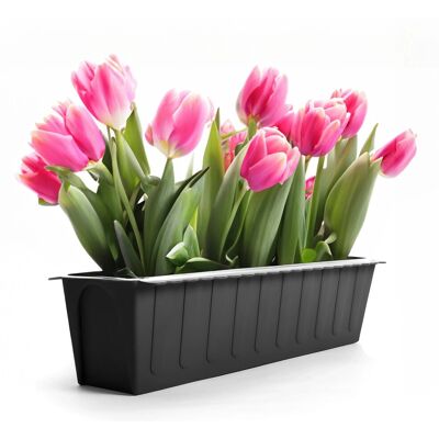 BigDean 24 Stück Paletten Blumenkästen Einsatz In Anthrazit Pflanzkasten Zum Bepflanzen Und Dekorieren Balkonkasten Für Kräuter Blumen Und Pflanzen BigDean 24 Stück Paletten Blumenkästen Einsatz In Anthrazit Pflanzkasten Zum Bepflanzen Und Dekorieren Balkonkasten Für Kräuter Blumen Und Pflanzen